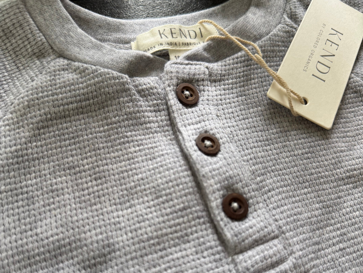 Fall Waffle Henley 🍂