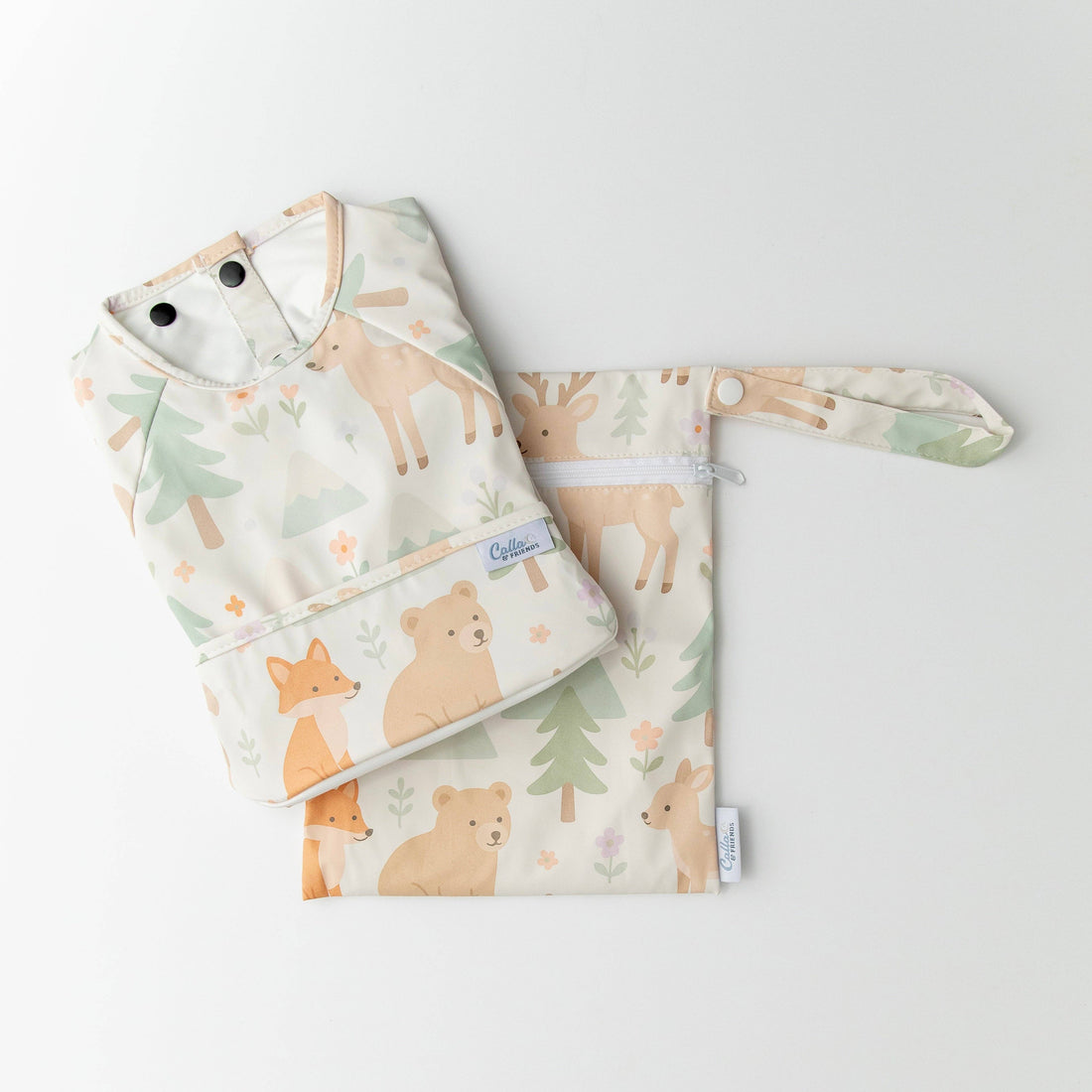 Woodland Blooms Long Sleeve Bib