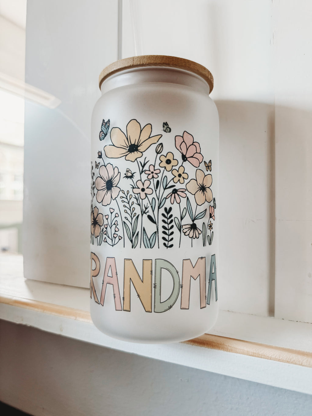 “Grandma” Glass Tumbler (frosted)🌟