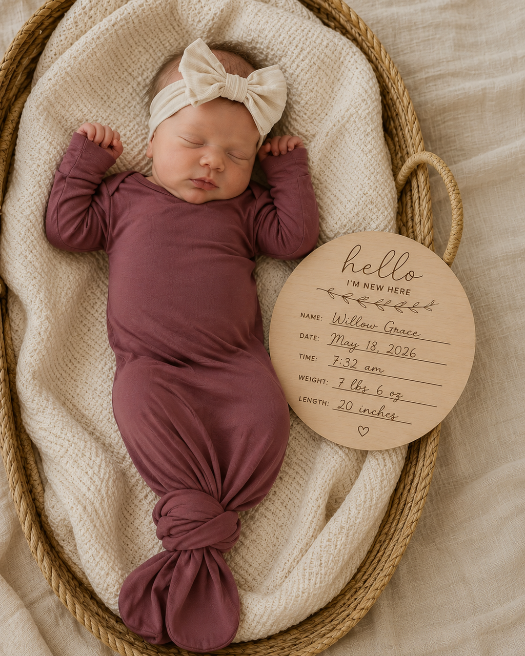 Welcome Home Knotted Gown🤱🏼