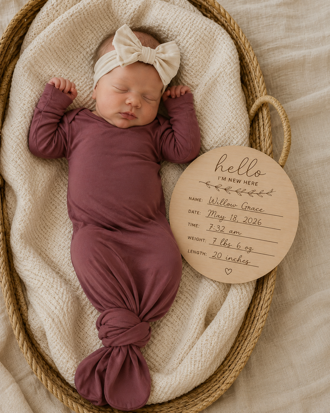 Welcome Home Knotted Gown🤱🏼