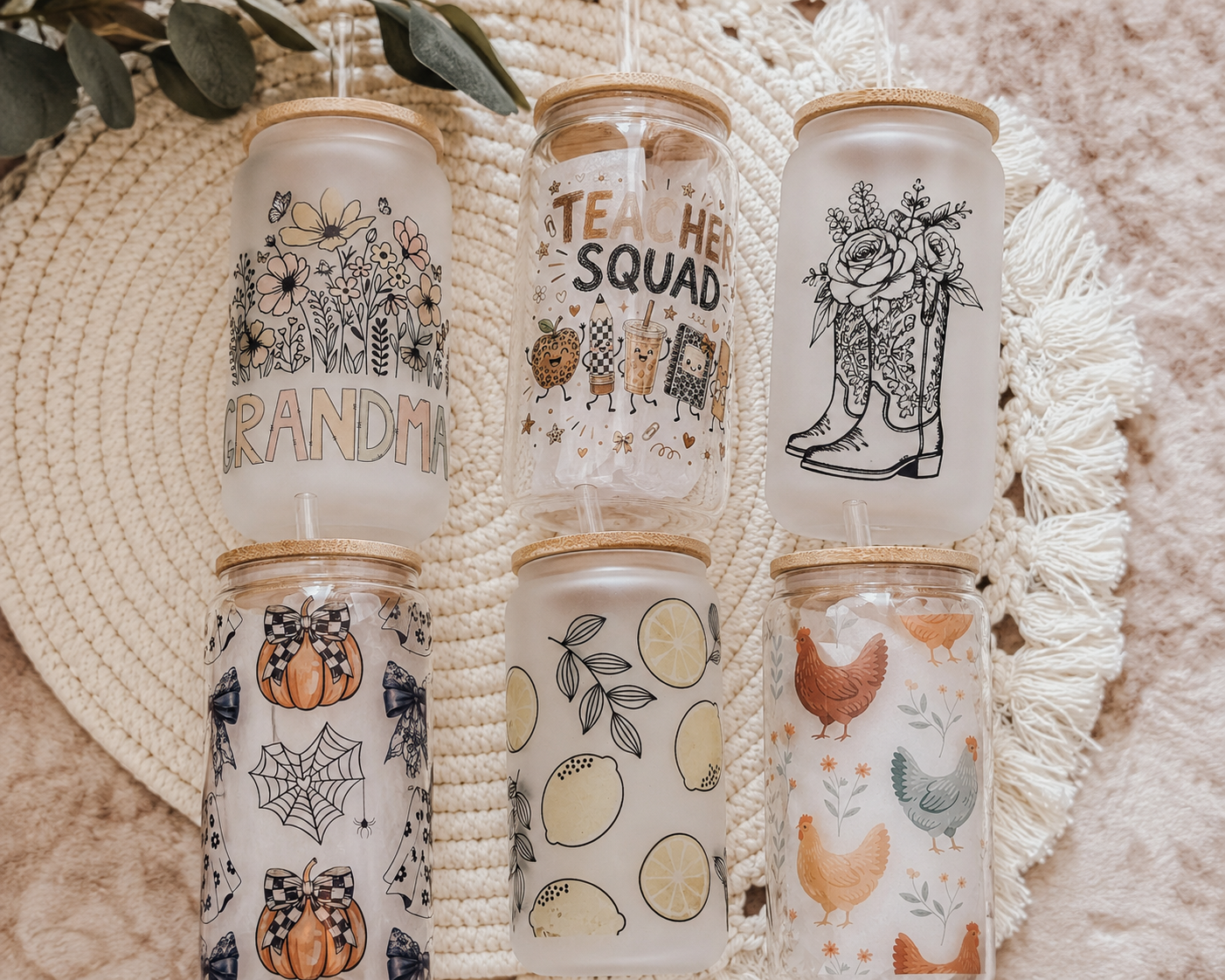 Glass Cups w/ Straws🍋 Coming Soon 8/16
