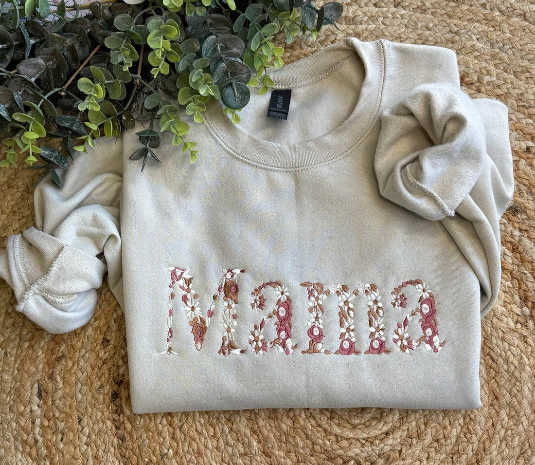 Mama Floral Neutral Sweatshirt