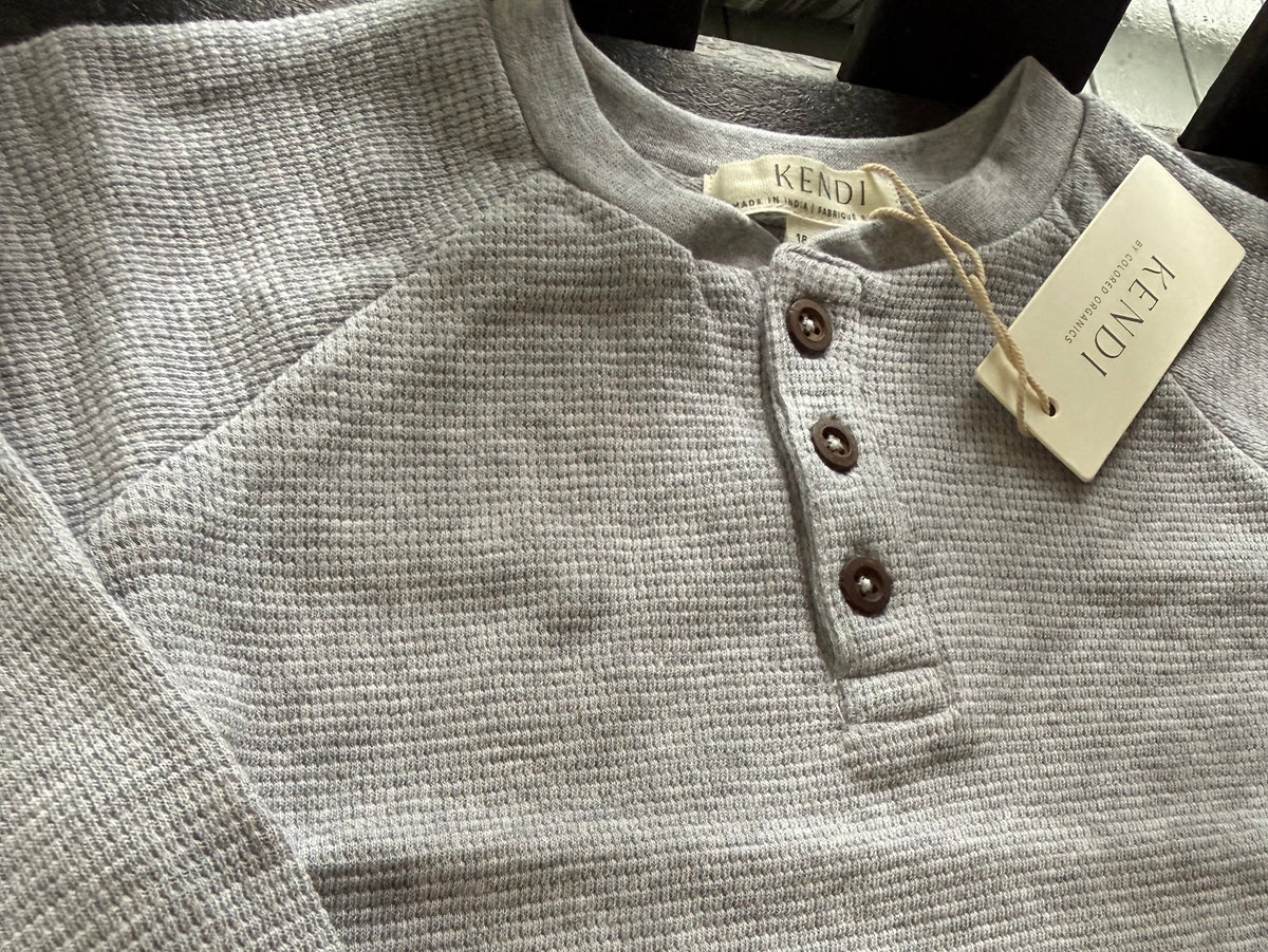 Fall Waffle Henley 🍂