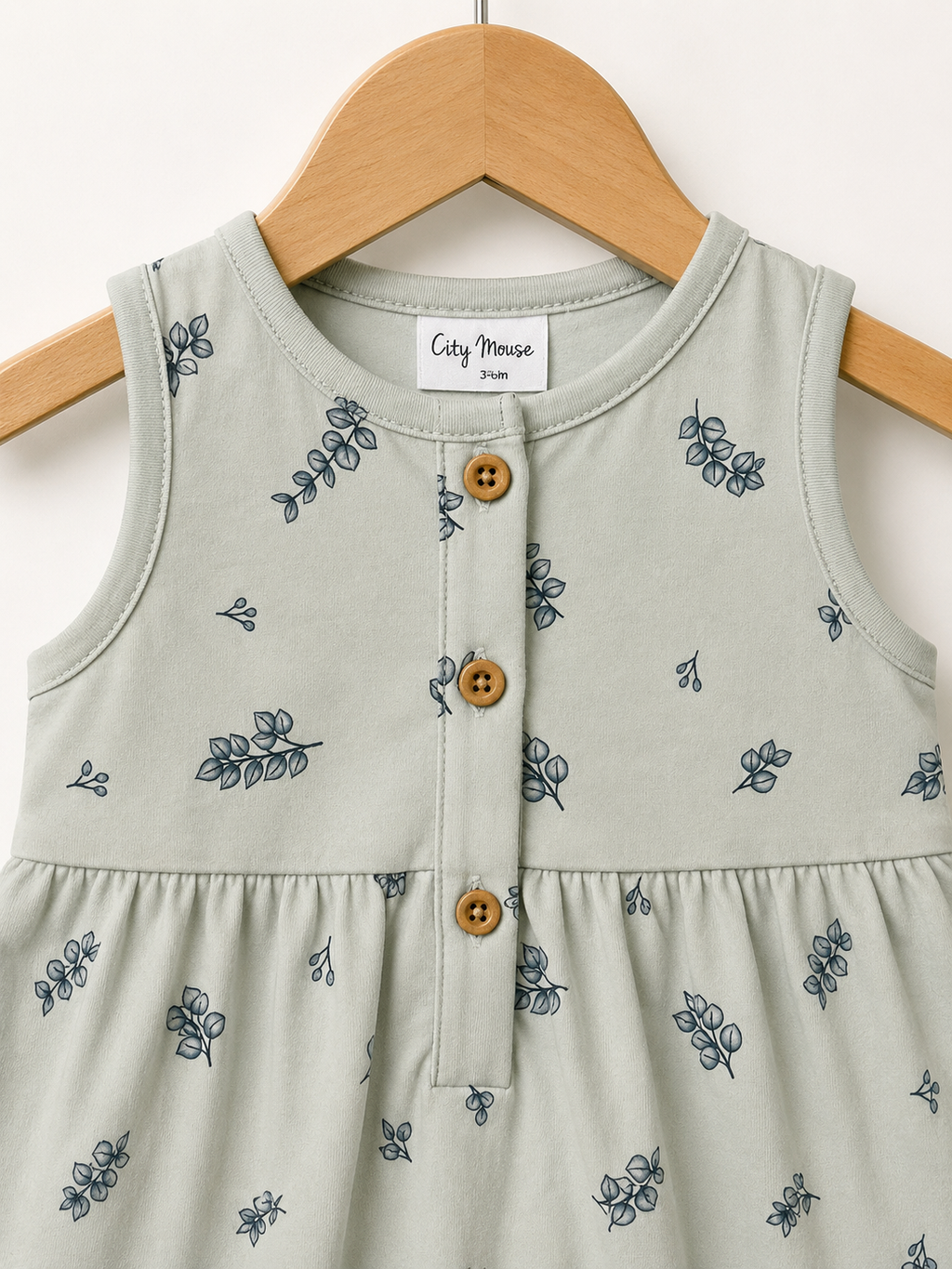 Sage Blossom Bubble Romper