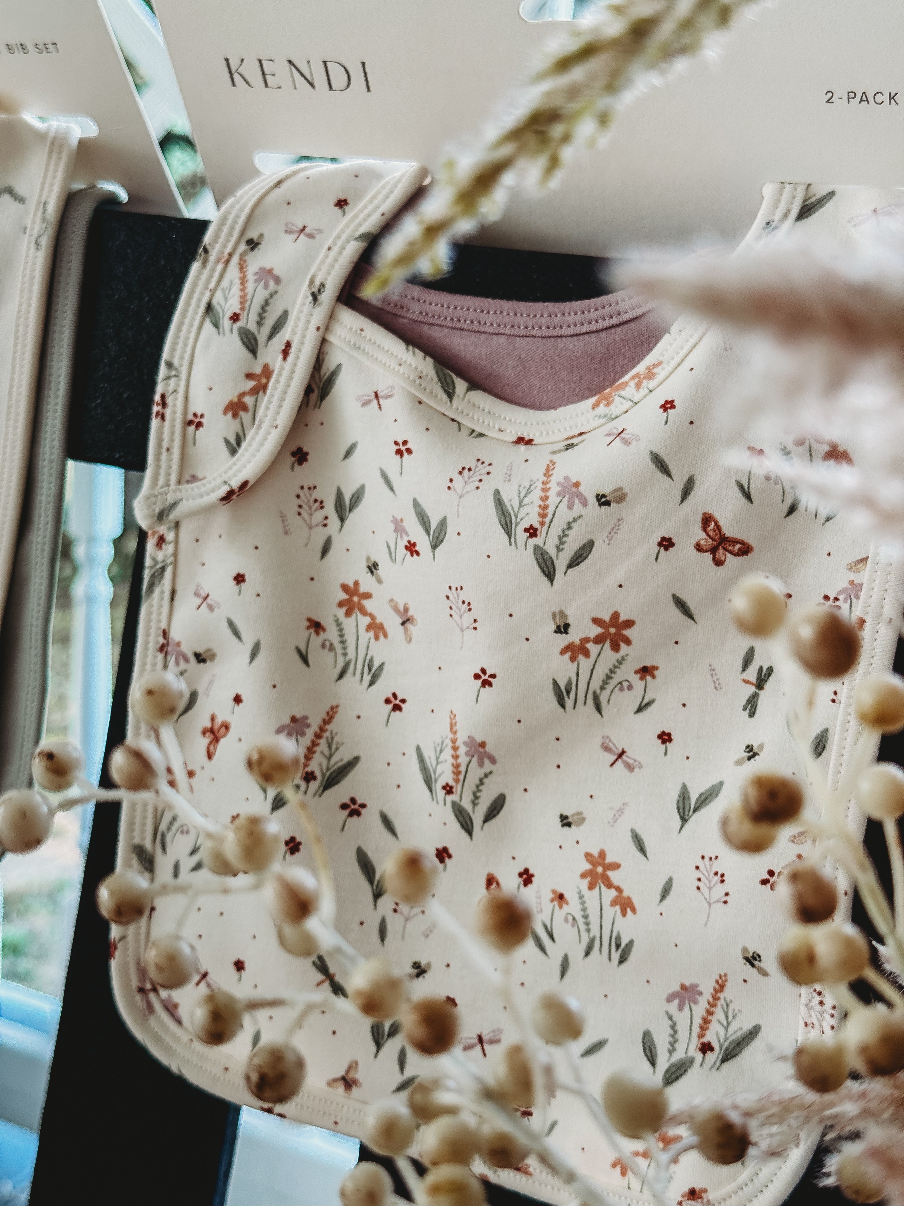 Butterfly Kisses Bib Set (2- pack)