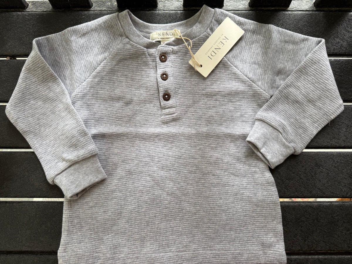 Fall Waffle Henley 🍂