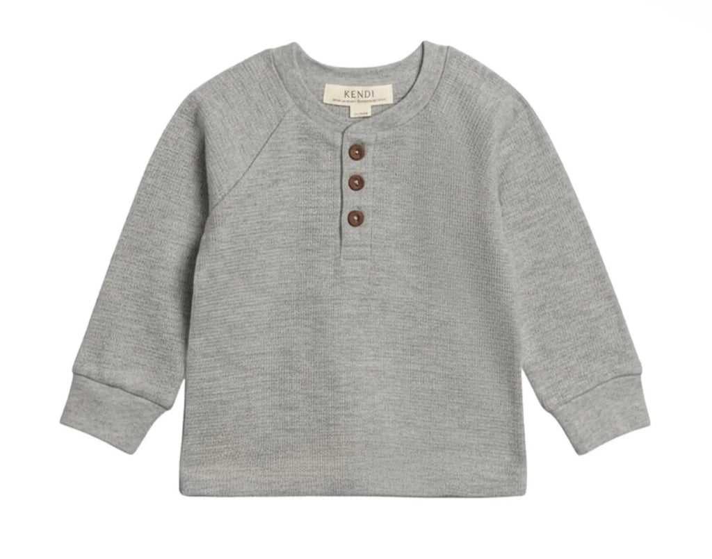 Fall Waffle Henley 🍂
